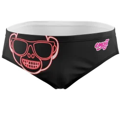 Hot OTSO Bañador slip hombre - Emoji Monkey Neon
