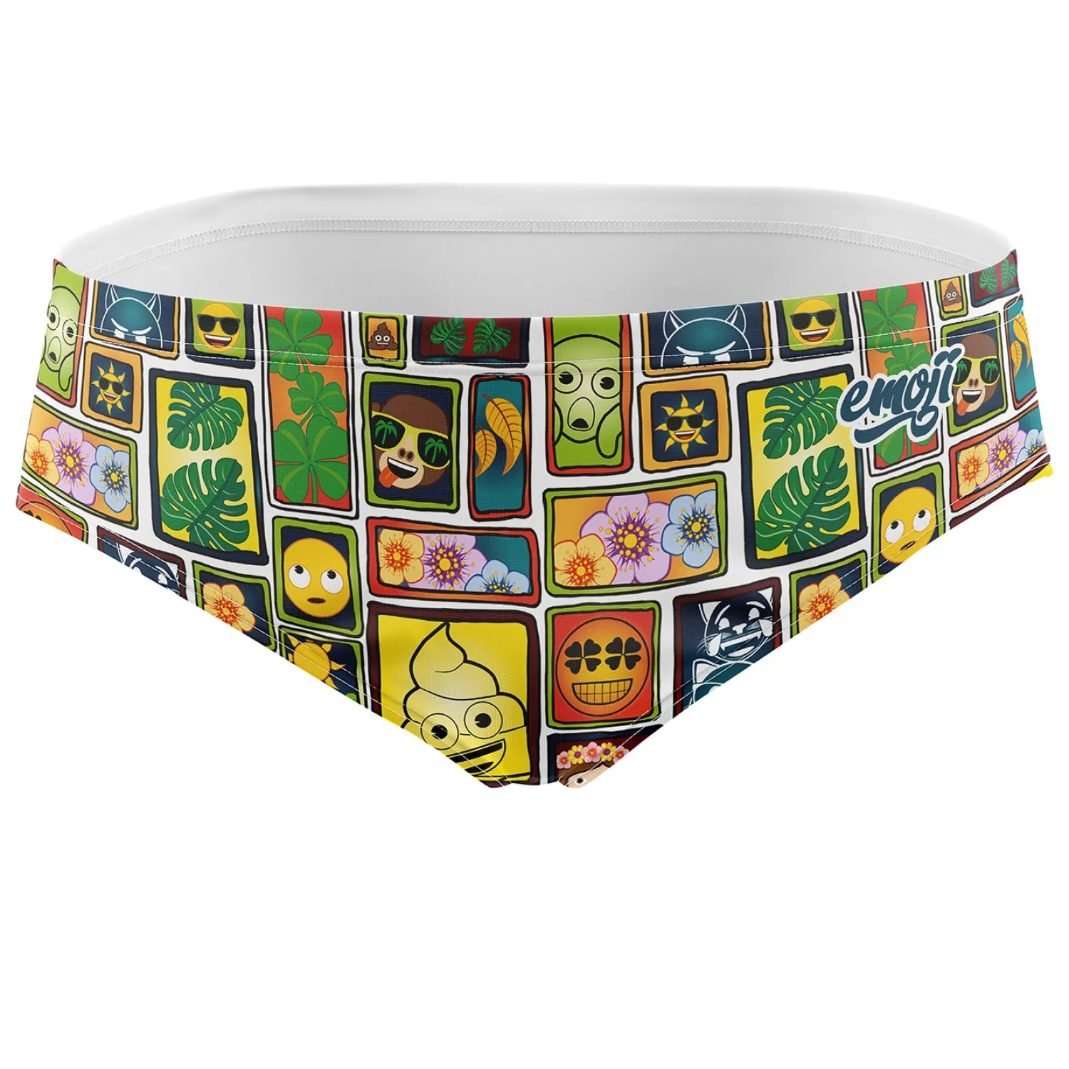 Fashion OTSO Bañador slip hombre - Emoji Portrait