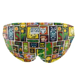 Fashion OTSO Bañador slip hombre - Emoji Portrait