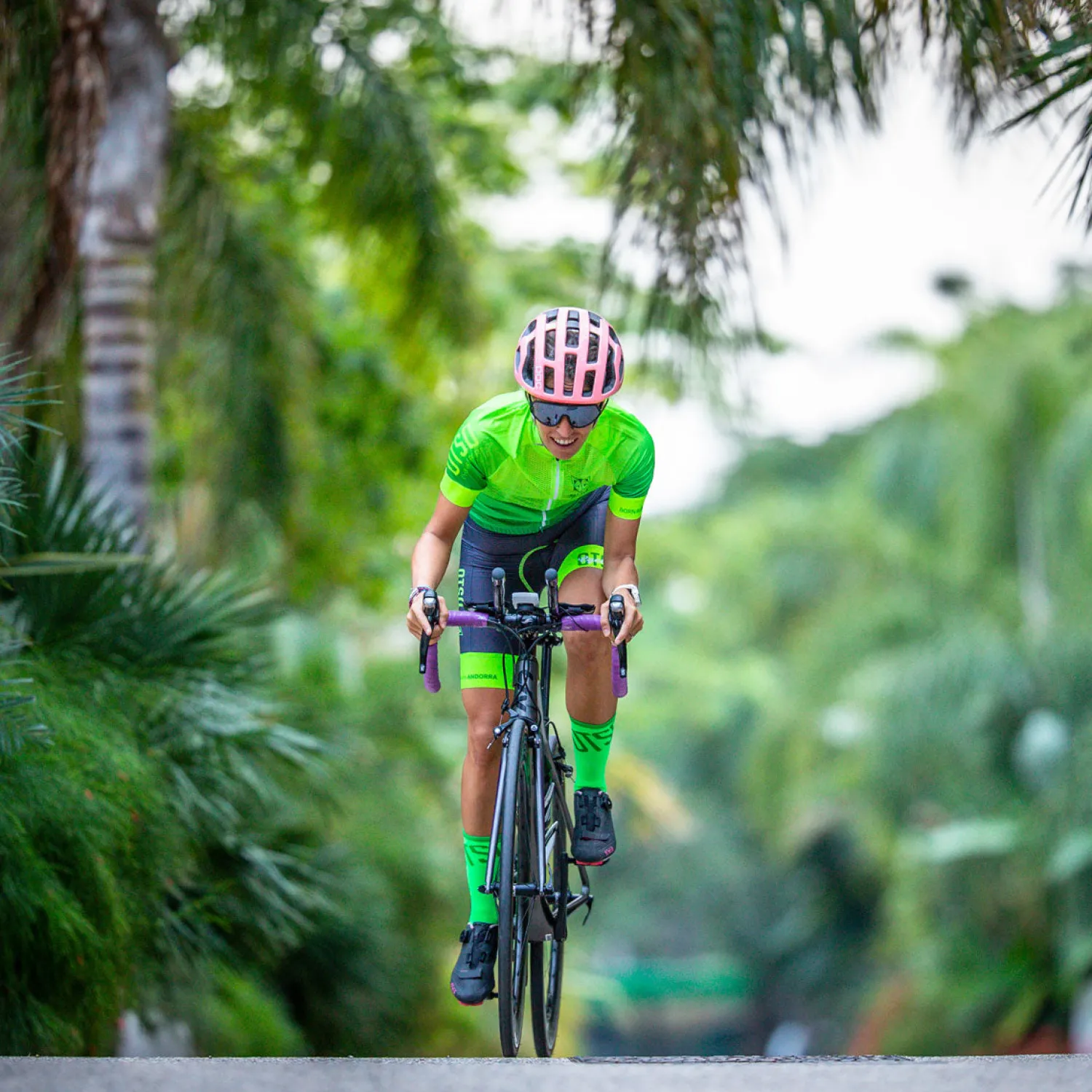 Store OTSO Calcetines de Ciclismo High Cut - Fluo Green