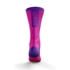 Cheap OTSO Calcetines de Ciclismo High Cut - Fluo Pink