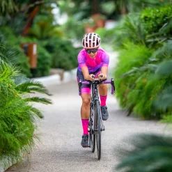 Cheap OTSO Calcetines de Ciclismo High Cut - Fluo Pink