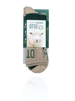 Online OTSO Calcetines de Lana Merina High Cut - Green Leaf