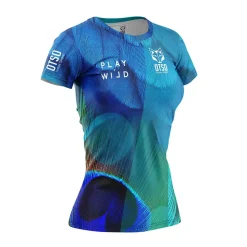 Clearance OTSO Camiseta de pádel manga corta mujer - Blue Birds