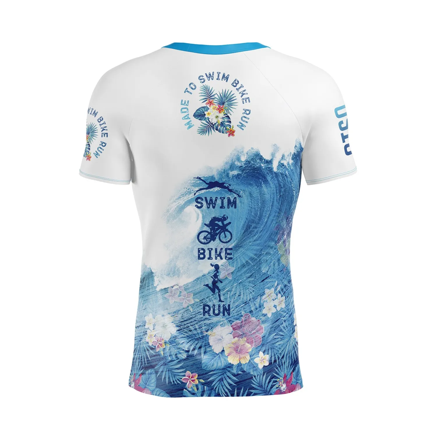 Flash Sale OTSO Camiseta manga corta hombre - Swim Bike Run Wave