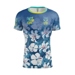 Cheap OTSO Camiseta manga corta hombre - Swim Bike Run Flower