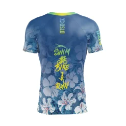 Cheap OTSO Camiseta manga corta hombre - Swim Bike Run Flower