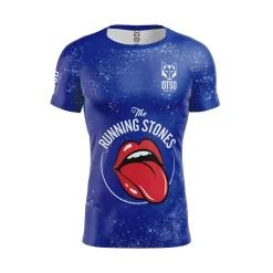 Best Sale OTSO Camiseta manga corta hombre - Running Stones Blue