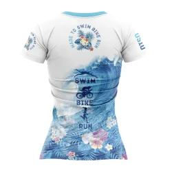 Outlet OTSO Camiseta manga corta mujer - Swim Bike Run Wave