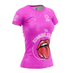 Store OTSO Camiseta manga corta mujer - Running Stones Pink