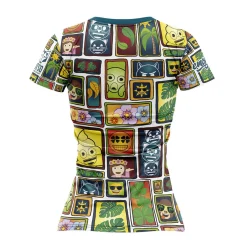 Fashion OTSO Camiseta manga corta mujer - Emoji Portrait