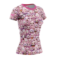 New OTSO Camiseta manga corta mujer - Emoji Classic Pink
