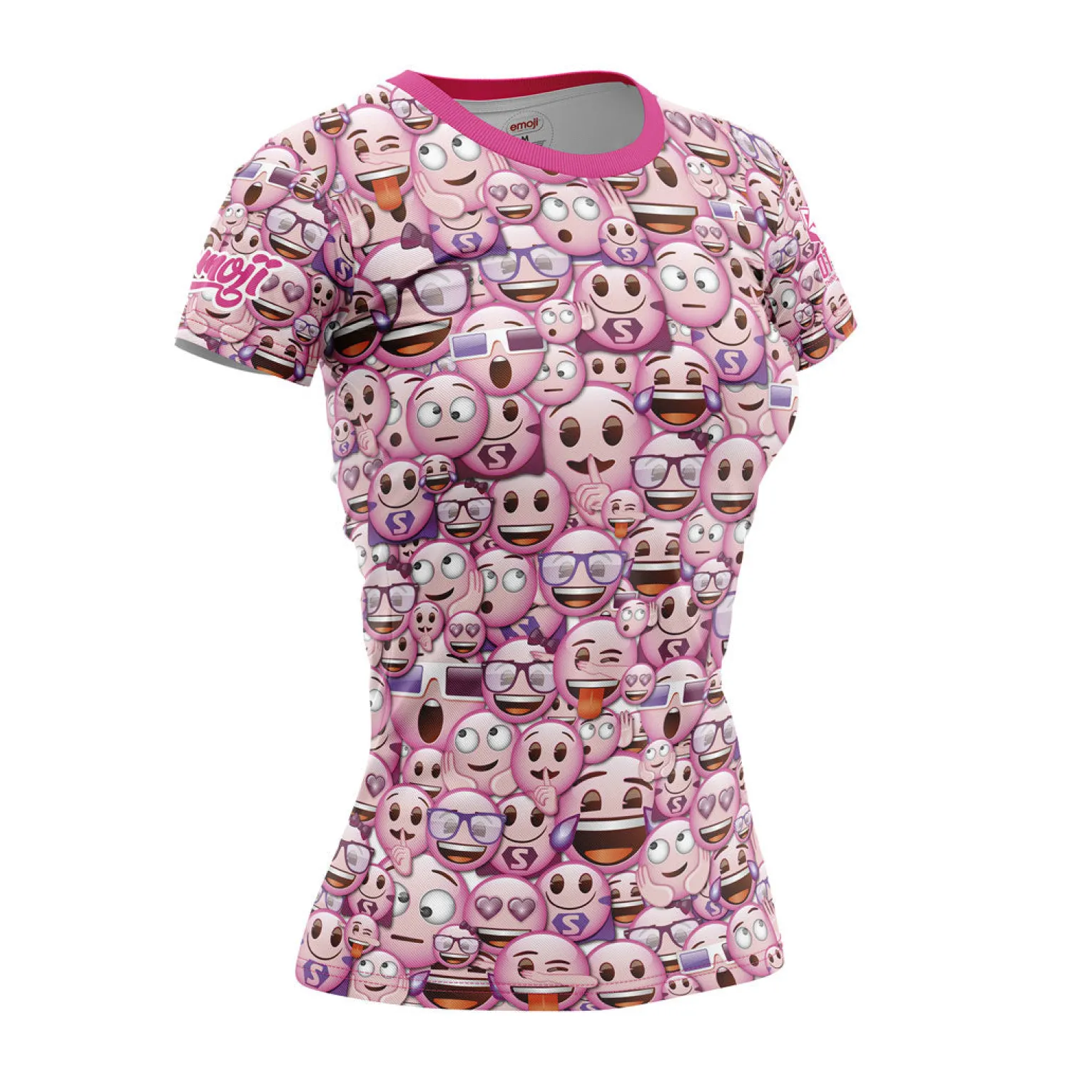 New OTSO Camiseta manga corta mujer - Emoji Classic Pink