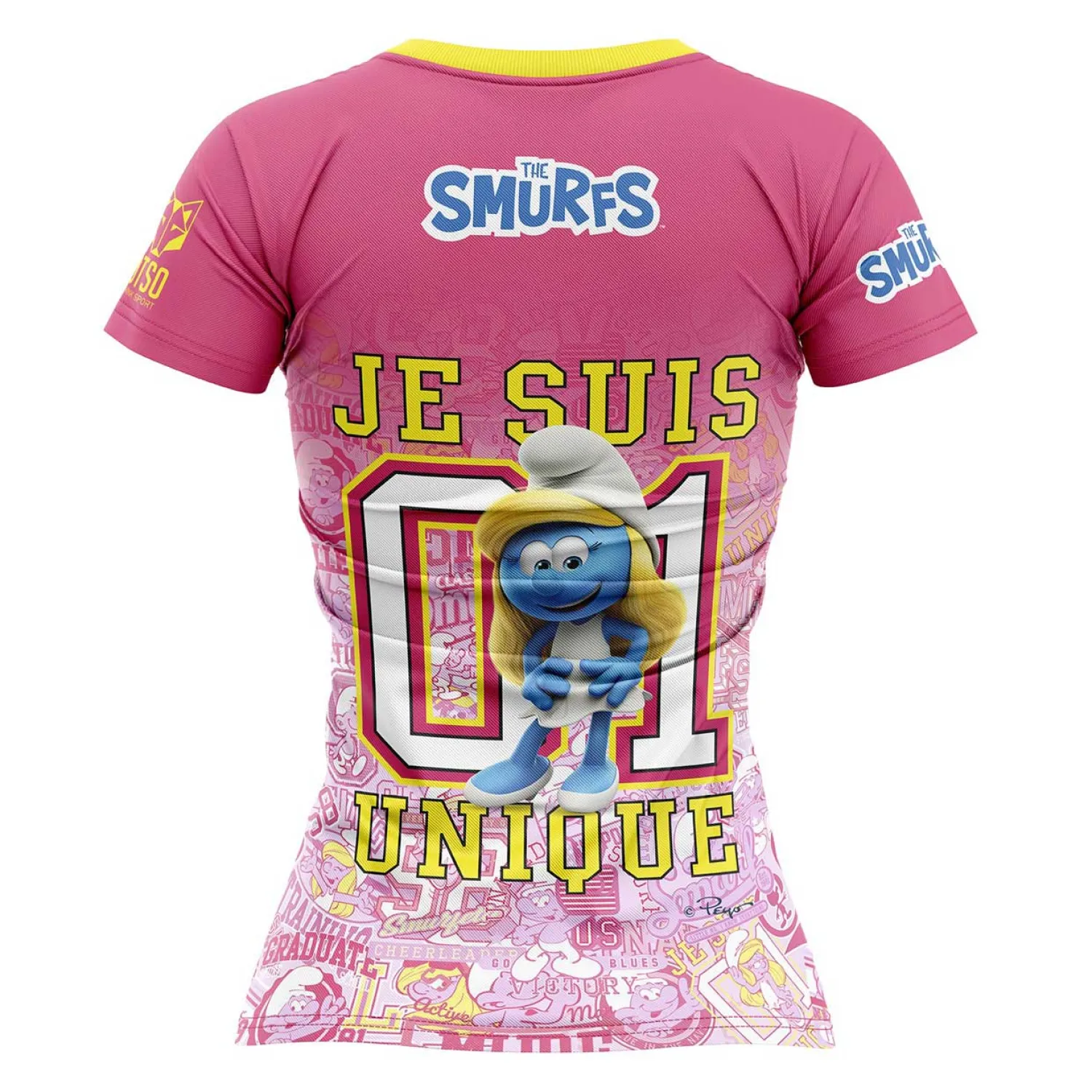 Fashion OTSO Camiseta manga corta mujer - Smurfs Hugs