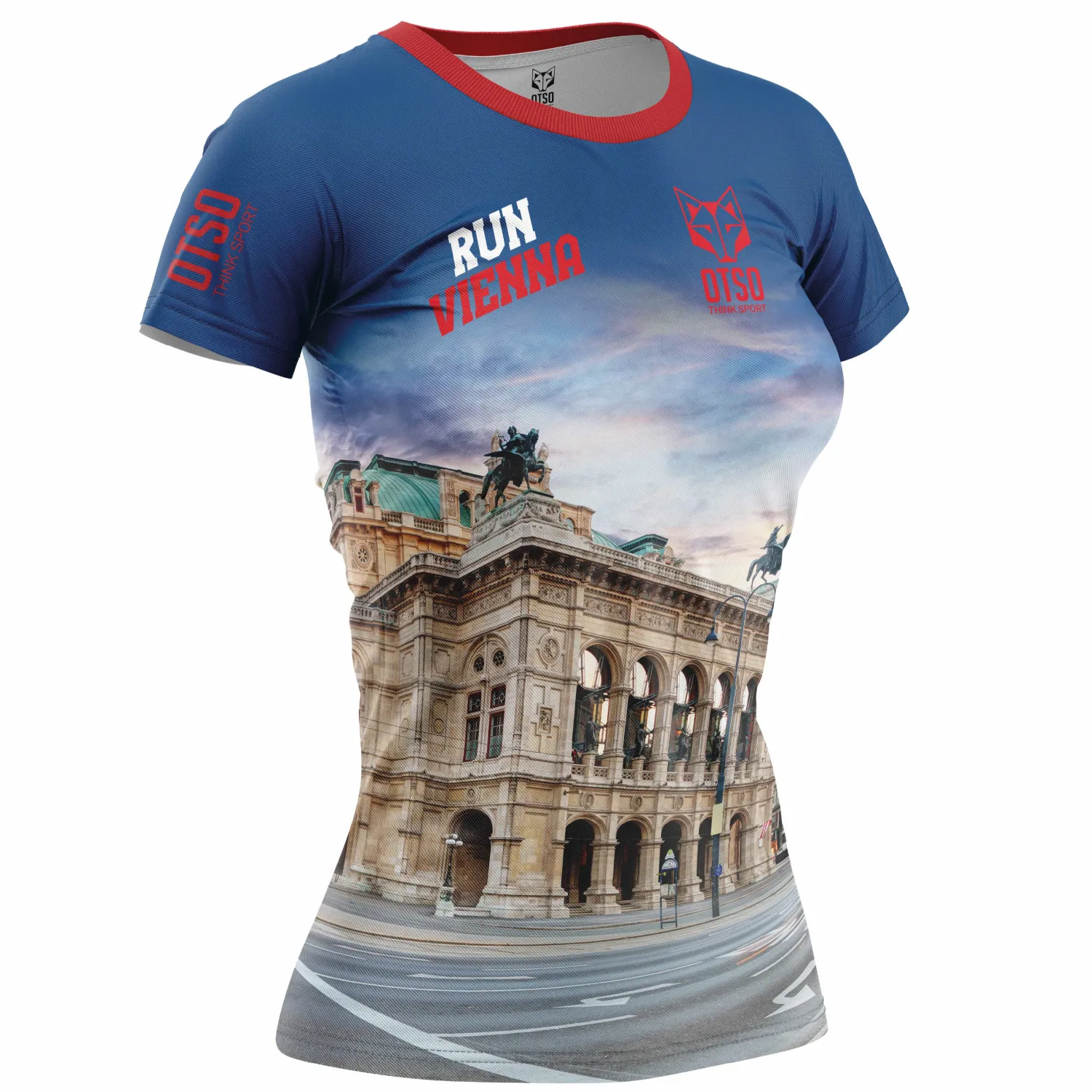 Best Sale OTSO Camiseta manga corta mujer - Run Vienna 2023 (Outlet)