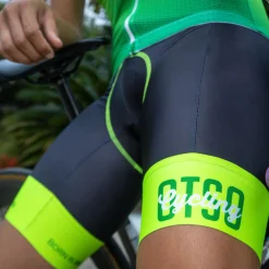 Discount OTSO Culotte de ciclismo hombre - Fluo Green (Outlet)