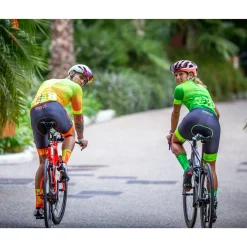 Discount OTSO Culotte de ciclismo mujer - Fluo Green (Outlet)