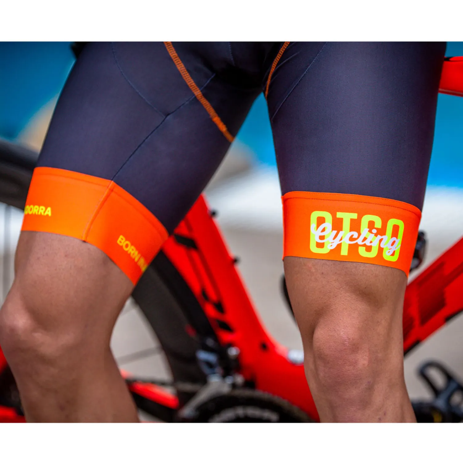 Cheap OTSO Culotte de ciclismo mujer - Fluo Orange (Outlet)