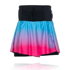 Shop OTSO Falda mujer - Light Blue & Fluo Pink