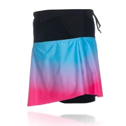 Shop OTSO Falda mujer - Light Blue & Fluo Pink