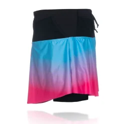 Shop OTSO Falda mujer - Light Blue & Fluo Pink