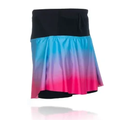 Shop OTSO Falda mujer - Light Blue & Fluo Pink