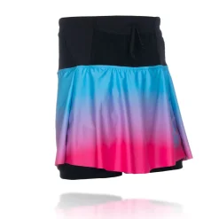 Shop OTSO Falda mujer - Light Blue & Fluo Pink