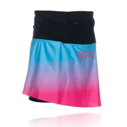 Shop OTSO Falda mujer - Light Blue & Fluo Pink