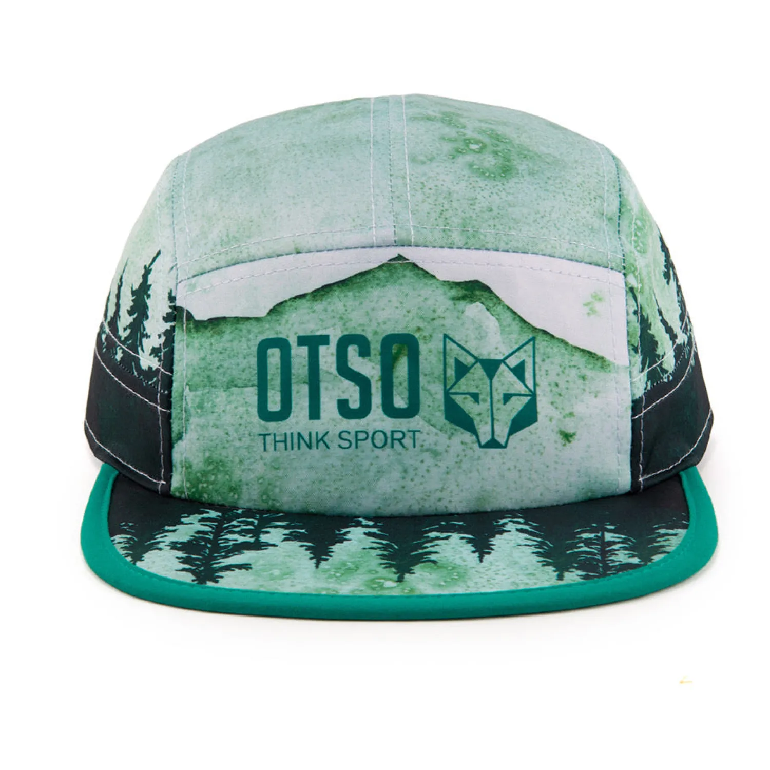 Online OTSO Gorra de correr - Green Forest