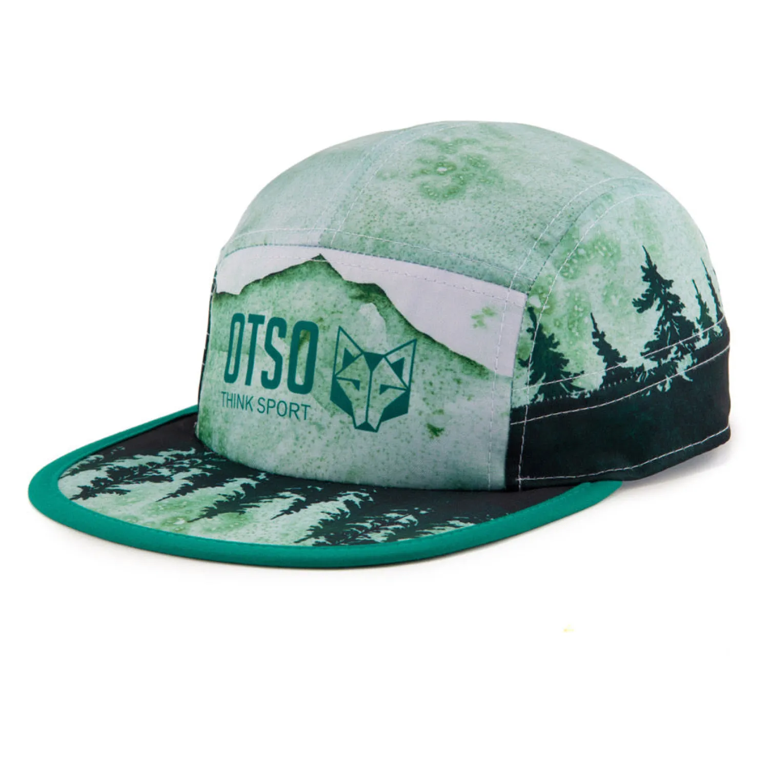 Online OTSO Gorra de correr - Green Forest