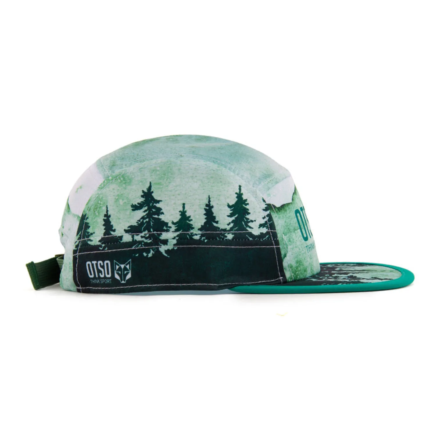Online OTSO Gorra de correr - Green Forest