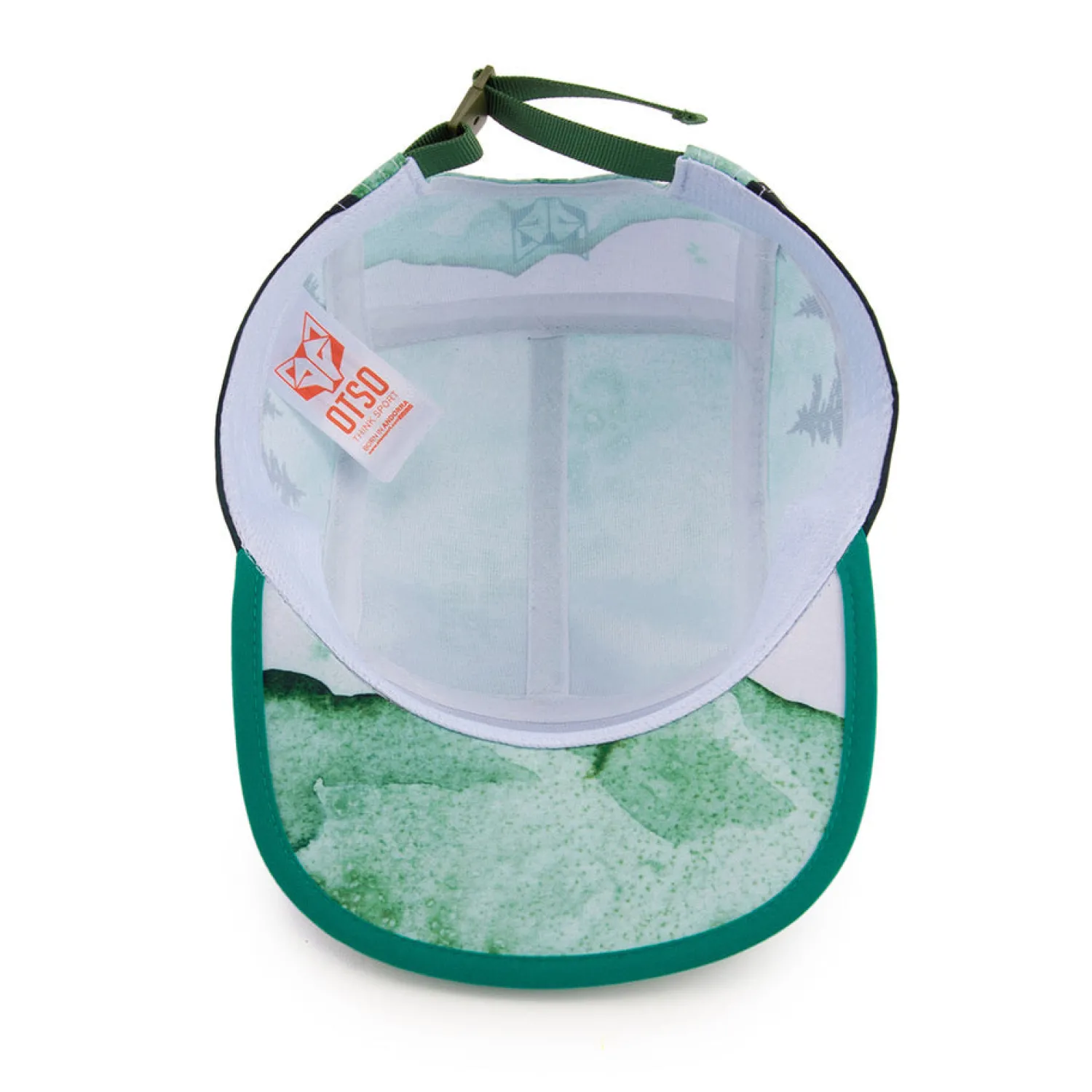 Online OTSO Gorra de correr - Green Forest