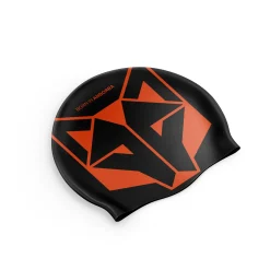 New OTSO Gorro de natación - Black & Fluo Orange