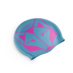 Outlet OTSO Gorro de natación - Light Blue & Fluo Pink
