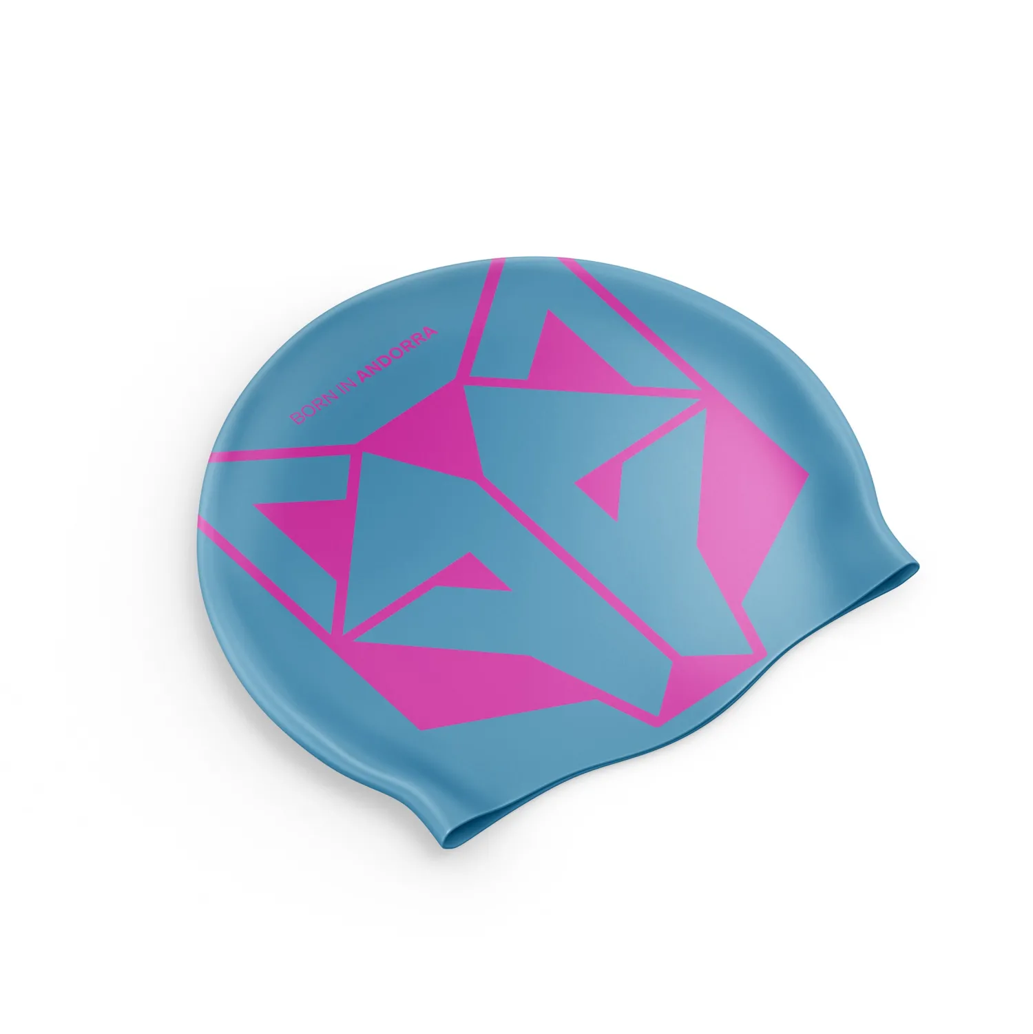 Outlet OTSO Gorro de natación - Light Blue & Fluo Pink