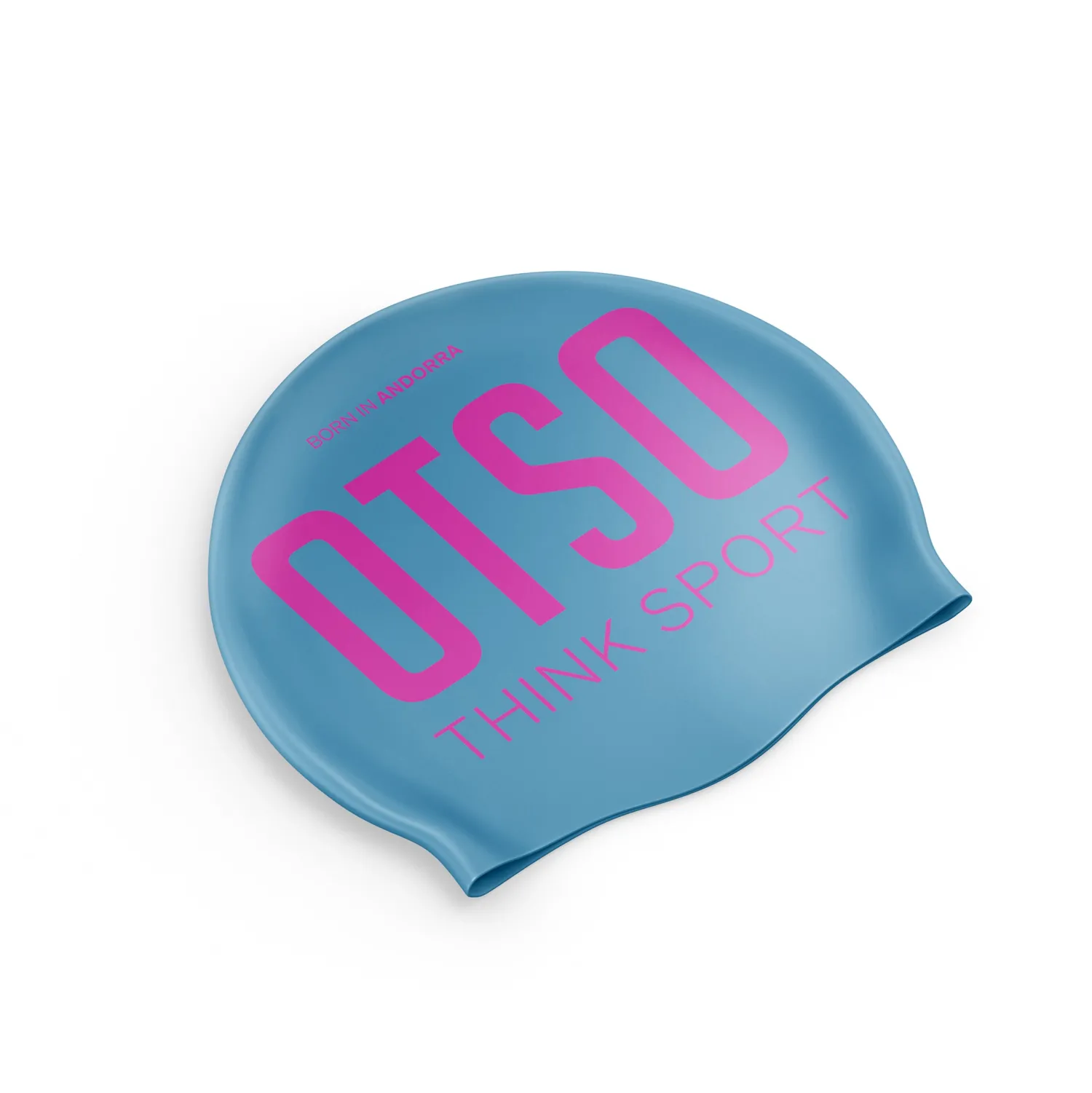 Outlet OTSO Gorro de natación - Light Blue & Fluo Pink