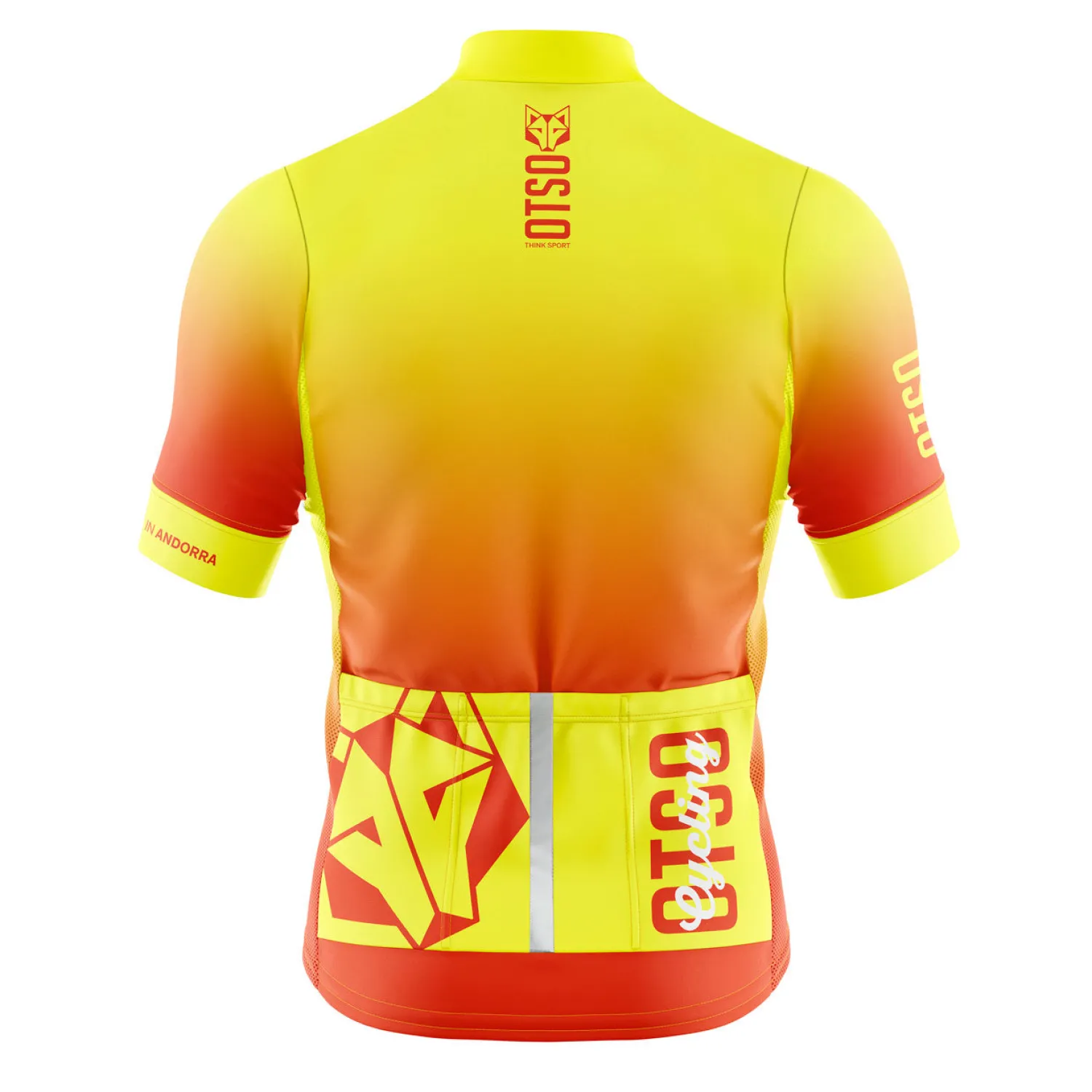Best OTSO Maillot de ciclismo manga corta hombre - Fluo Orange (Outlet)