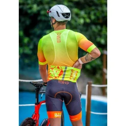 Best OTSO Maillot de ciclismo manga corta hombre - Fluo Orange (Outlet)