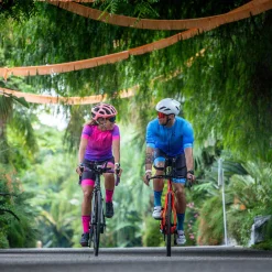 Discount OTSO Maillot de ciclismo manga corta mujer - Fluo Blue (Outlet)