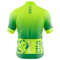 Outlet OTSO Maillot de ciclismo manga corta mujer - Fluo Green (Outlet)