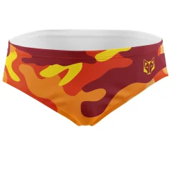 Best OTSO Men's Swimsuit Orange Camo -
