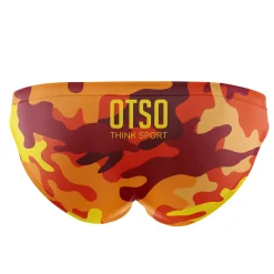 Best OTSO Men's Swimsuit Orange Camo -