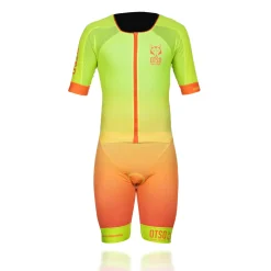 Discount OTSO Mono de triatlón hombre - Fluo Yellow & Fluo Orange (Outlet)