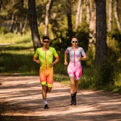 Cheap OTSO Mono de triatlón mujer - White & Fluo Pink (Outlet)