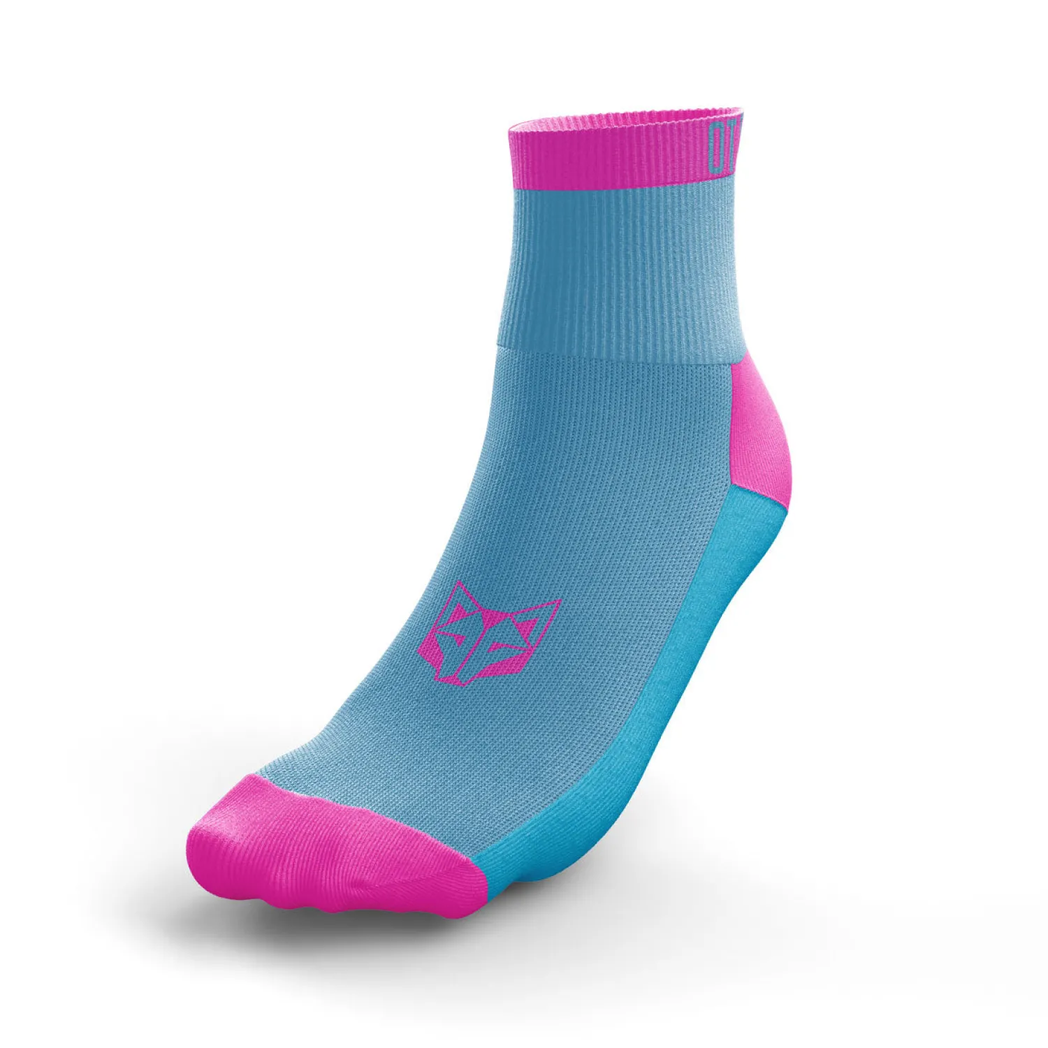 New OTSO Calcetines Running Bajos - Azul y Rosa
