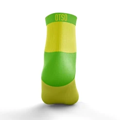 Flash Sale OTSO Calcetines Running Bajos - Amarillo y Verde Fluo