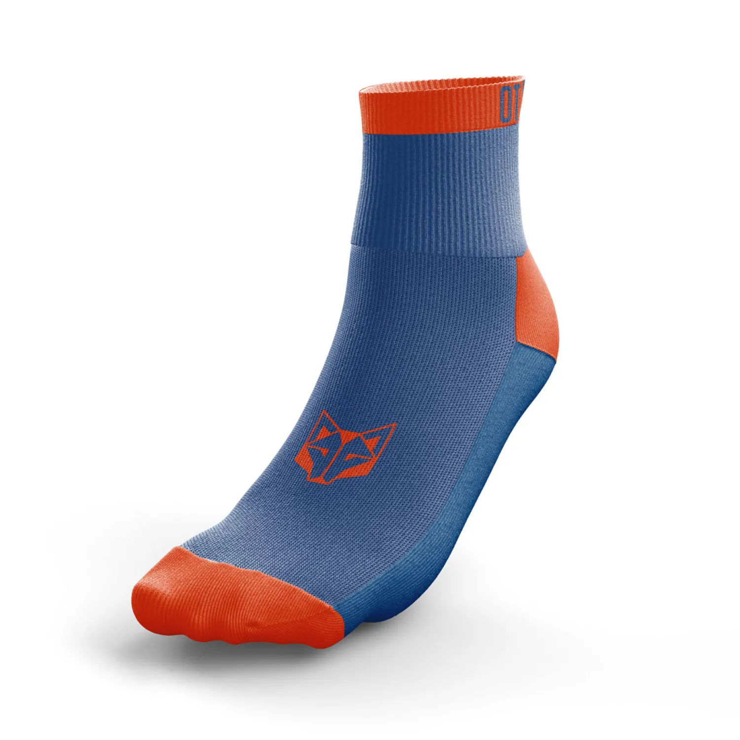Outlet OTSO Calcetines Running Bajos - Azul y Naranja