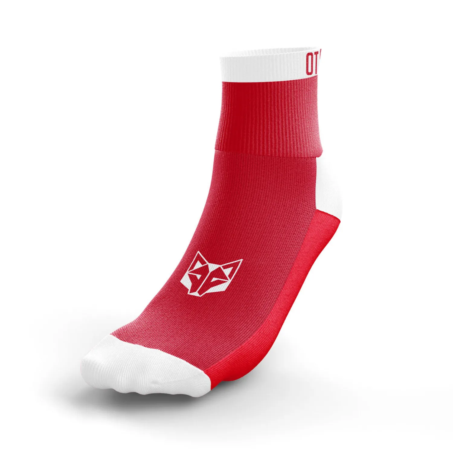 Clearance OTSO Calcetines Running Bajos - Rojo y Blanco