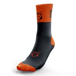 New OTSO Calcetines Running Medio Altos - Negro y Naranja