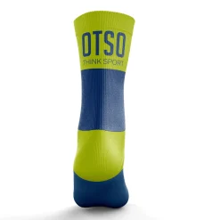 Cheap OTSO Calcetines Running Medio Altos - Azul y Amarillo